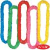 Beistle 144 Piece Assorted Color Plastic Hawaiian Tropical Luau Necklaces Soft Twist Poly Leis, 1.5-inch x 36-inch