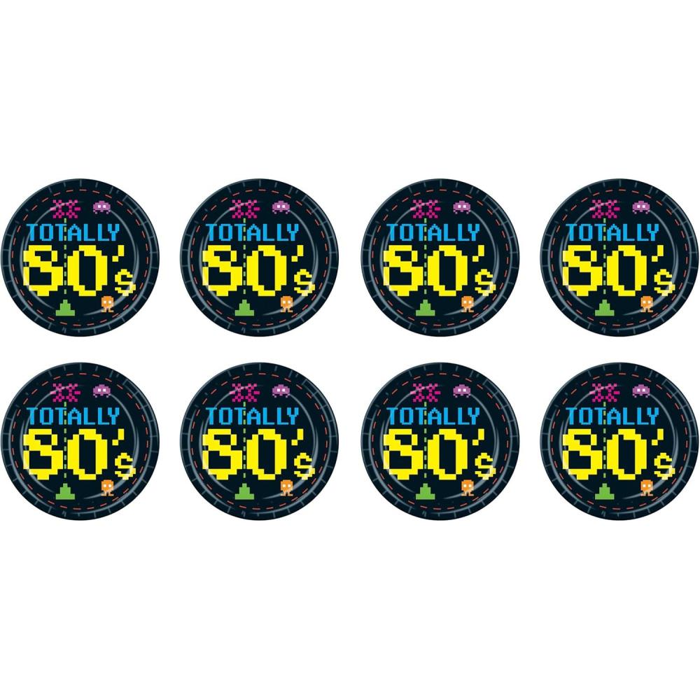 imageBeistle 80S Plates Party Accessory80s Plates  8Pack