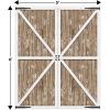 Beistle 6′ x 5′ Rustic Western Barn Door Photography Background Farm Theme Photo Shoot Backdrop For Birthday, Baby Showers, Wedding Day Décor