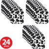 Beistle Cow Print Plates (square-shaped), Black/White, 7″, 24 piece(24 piece)