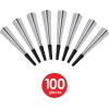 Beistle Sparkling Silver Horns – 100 Pack, Bulk Metallic Party Noisemakers for New Year’s Eve, Graduation, Weddings, Anniversaries, Sporting Events, and Loud Birthday Celebration Moments, 9″