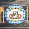 Blue & White Plates (8/Pkg)(Oktoberfest Plates – (8 Pack))