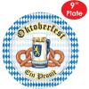 Blue & White Plates (8/Pkg)(Oktoberfest Plates – (8 Pack))