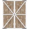 Beistle 6′ x 5′ Rustic Western Barn Door Photography Background Farm Theme Photo Shoot Backdrop For Birthday, Baby Showers, Wedding Day Décor