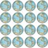 Beistle Bon Voyage Plates 16 Piece World Traveler Party Supplies Going Away Retirement Decorations Tableware, 9″, Blue/Light Blue/Green/Yellow