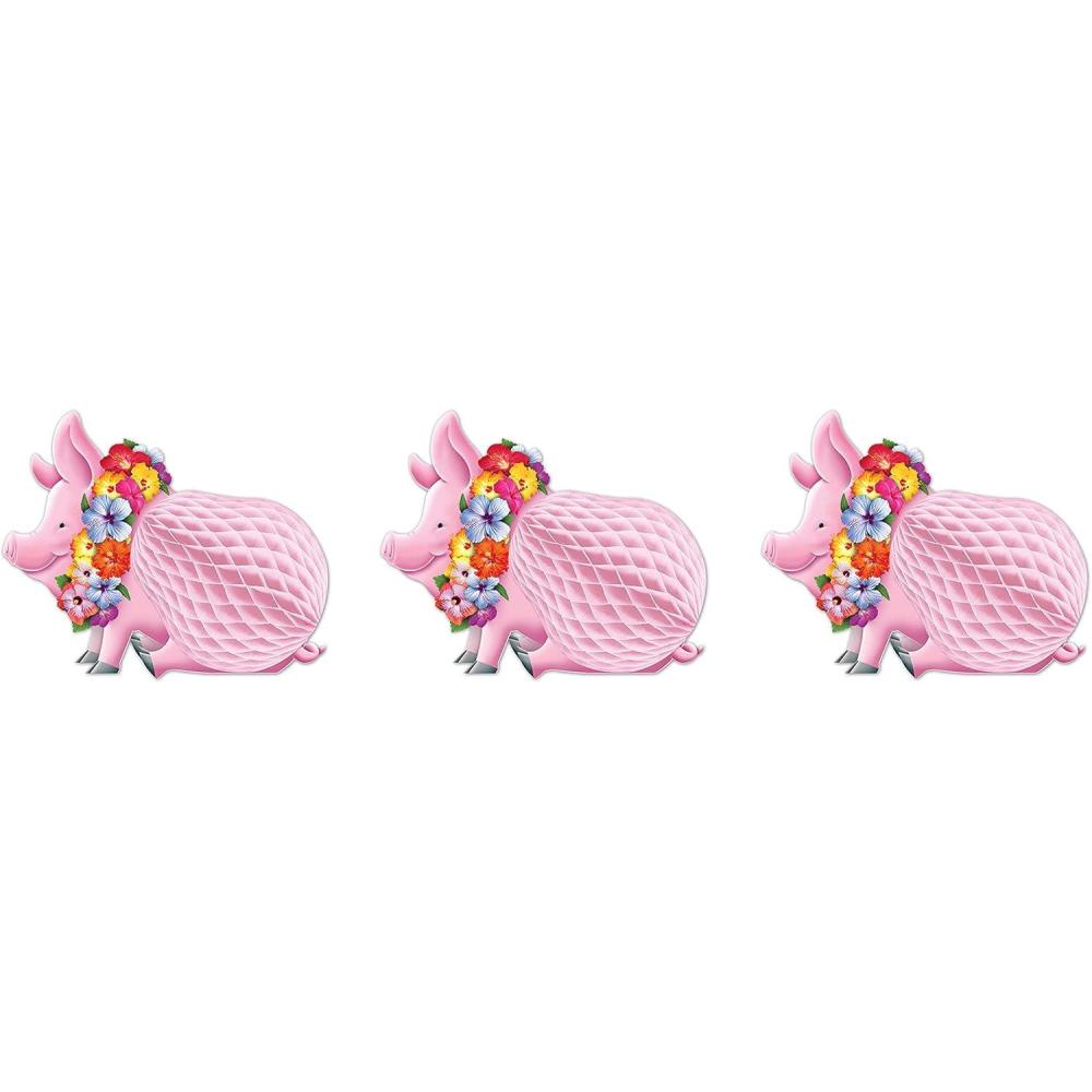 imageBeistle Luau Pig Centerpiece3 piece