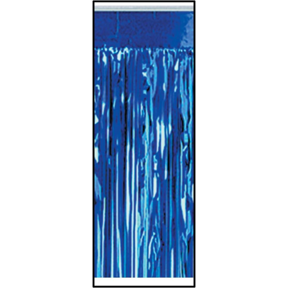 imageBeistle Metallic Table Skirt 2Ply Party Accessory Anniversary Decorations 30quot x 14 SilverBlue