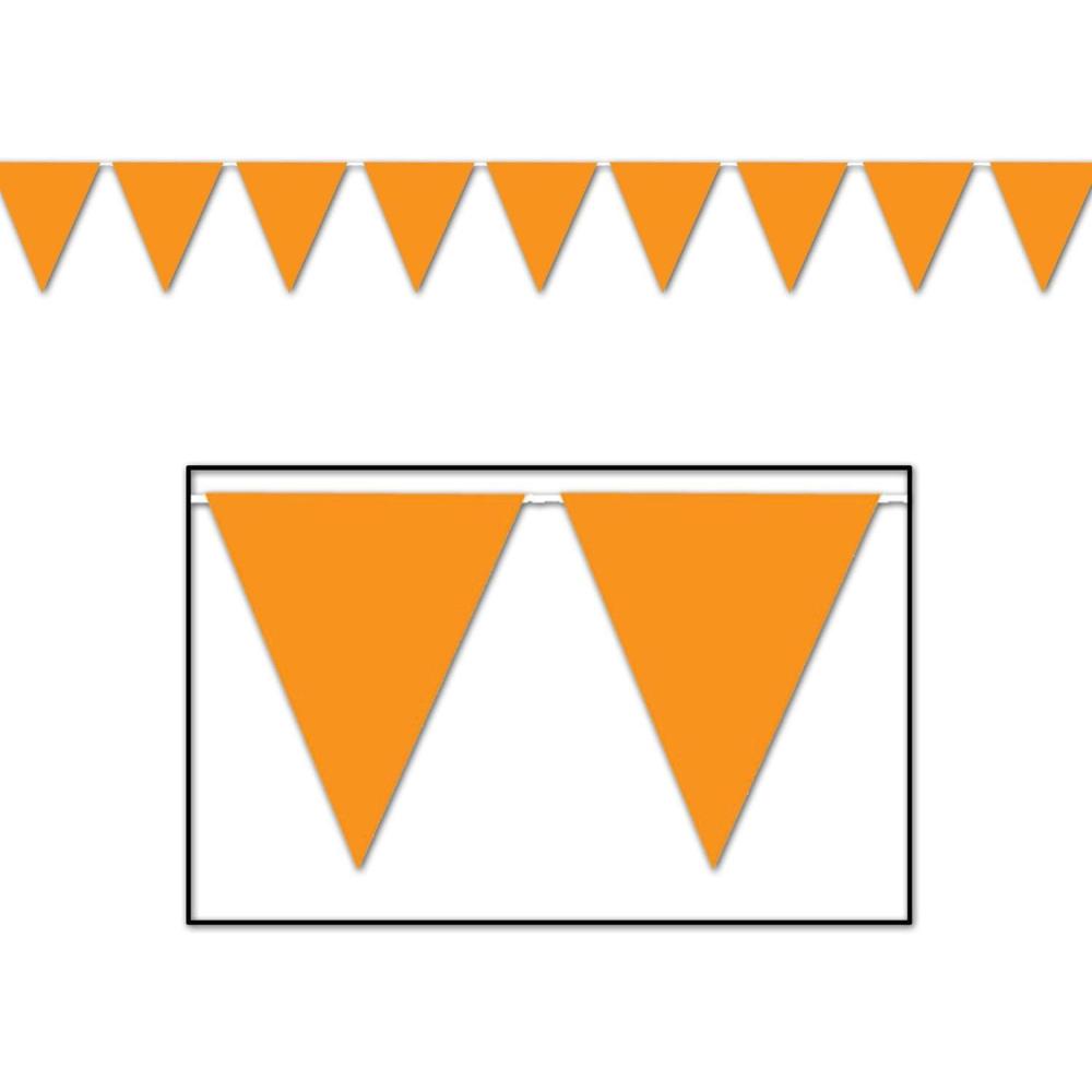 imageIndoorOutdoor Pennant Banner orange Party Accessory  1 count 1PkgOrange