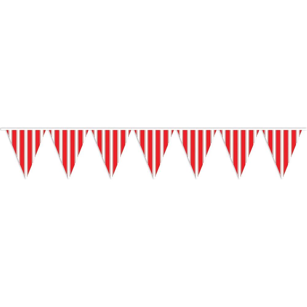 imageStriped Pennant Banner Party Accessory 1 count 1Pkg1
