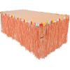 Artificial Grass Flowered Table Skirting (green) Party Accessory  (1 count) (1/Pkg)(Natural)