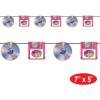 Beistle 2 Piece Cardstock Paper 1990’s Retro Theme CD And Floppy Disk Banners For Back To The 90’s Party Decorations