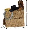 Beistle 4 Piece Three Dimensional Western Theme Centerpieces Wild West Cowboy Party Decorations, 9.5″, Multicolor
