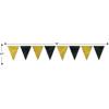 Beistle Black & Gold Pennant Banner(1)