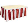 Beistle Red & White Stripes Table Skirting