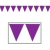 Indoor/Outdoor Pennant Banner (orange) Party Accessory  (1 count) (1/Pkg)(Purple)