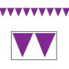 Indoor/Outdoor Pennant Banner (orange) Party Accessory  (1 count) (1/Pkg)(Purple)