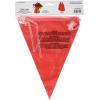 Indoor/Outdoor Pennant Banner (orange) Party Accessory  (1 count) (1/Pkg)(Red)