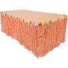 Artificial Grass Flowered Table Skirting (green) Party Accessory  (1 count) (1/Pkg)(Natural)