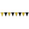 Beistle Black & Gold Pennant Banner(1)