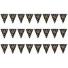Beistle Black & Gold Pennant Banner(3)