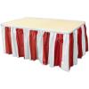 Beistle Red & White Stripes Table Skirting