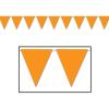 Indoor/Outdoor Pennant Banner (orange) Party Accessory  (1 count) (1/Pkg)(Orange)