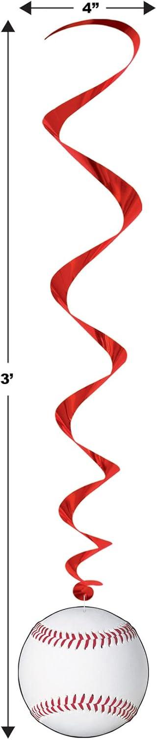 imageBeistle Award Medal Whirls 24 Piece Sports Party Supplies Hanging Spiral Decorations 175quot  32quot MulticoloredSports Whirls  5 Pack