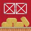 Barn Door Props Party Accessory (1 count) (2/Pkg)(Barn Loft Door & Hay Bale)