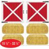 Barn Door Props Party Accessory (1 count) (2/Pkg)(Barn Loft Door & Hay Bale)