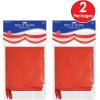 Beistle Red & White Fabric Bunting – Decoration with Drawstrings for Indoor Outdoor Use, Patriotic Porch Fence or Table Drape for Circus, Carnival, and Home Décor, 5′ 10″(Circus – 2 Pack)