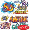 Soda Shop Tables & Stools Props Party Accessory (1 count) (2/Pkg)(80’s Graffiti)