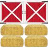 Barn Door Props Party Accessory (1 count) (2/Pkg)(Barn Loft Door & Hay Bale)
