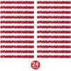 Beistle 24-Piece Tissue Festooning, 25-Feet,Red