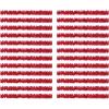 Beistle 24-Piece Tissue Festooning, 25-Feet,Red