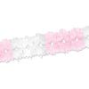 Pkgd Pageant Garland (red, white, green) Party Accessory  (1 count) (1/Pkg)(Pink/White)