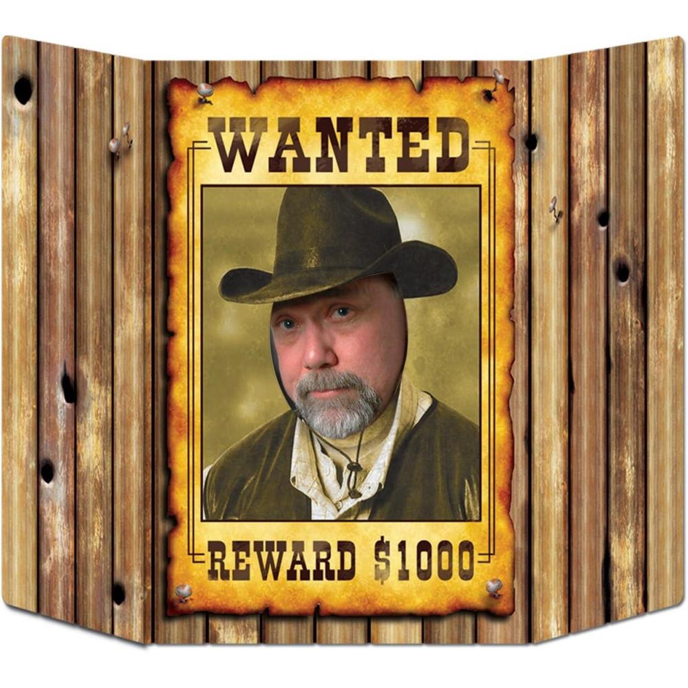 imageBeistle Wanted Poster Photo Prop Party Accessory 1 count 1Pkg