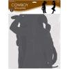 Beistle , 4 Piece Cowboy Silhouettes, 35” & 37” (Black)(Cowboy Silhouettes (4-Pack))