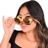 Beistle Plastic Horseshoe Fun Novelty Party Glasses For Western Theme Photo(Gold/Black)