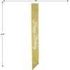 Beistle Happy Birthday Glittered Sashes – 2-Pack Gold Glitter Accessories with White Script for Milestone Celebrations, Adult Party Outfits, Photo Booth Props and Bday Honoree Wearables, 32½” x 3½”
