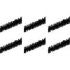 Beistle 6 Piece Black Tissue Paper Festooning Garlands Hanging Decorations For New Year’s Eve Birthday Party Supplies And Parade Floats