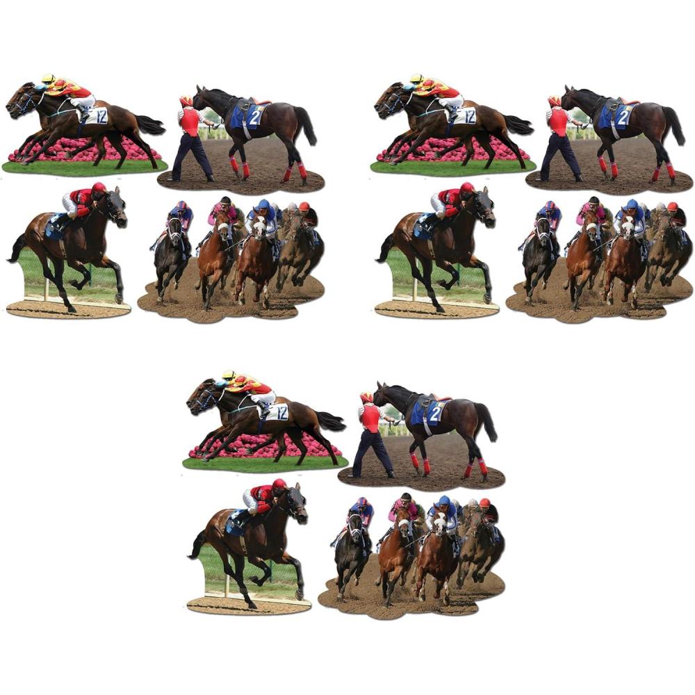 imageBeistle Horse Racing CutoutsHorse Racing Cutouts 12 Pack