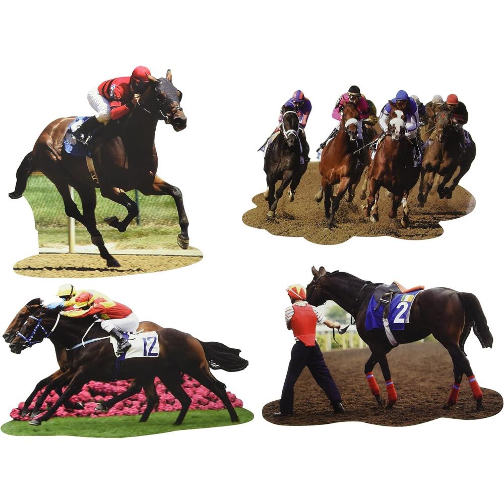 imageBeistle Horse Racing CutoutsHorse Racing Cutouts 4 Pack
