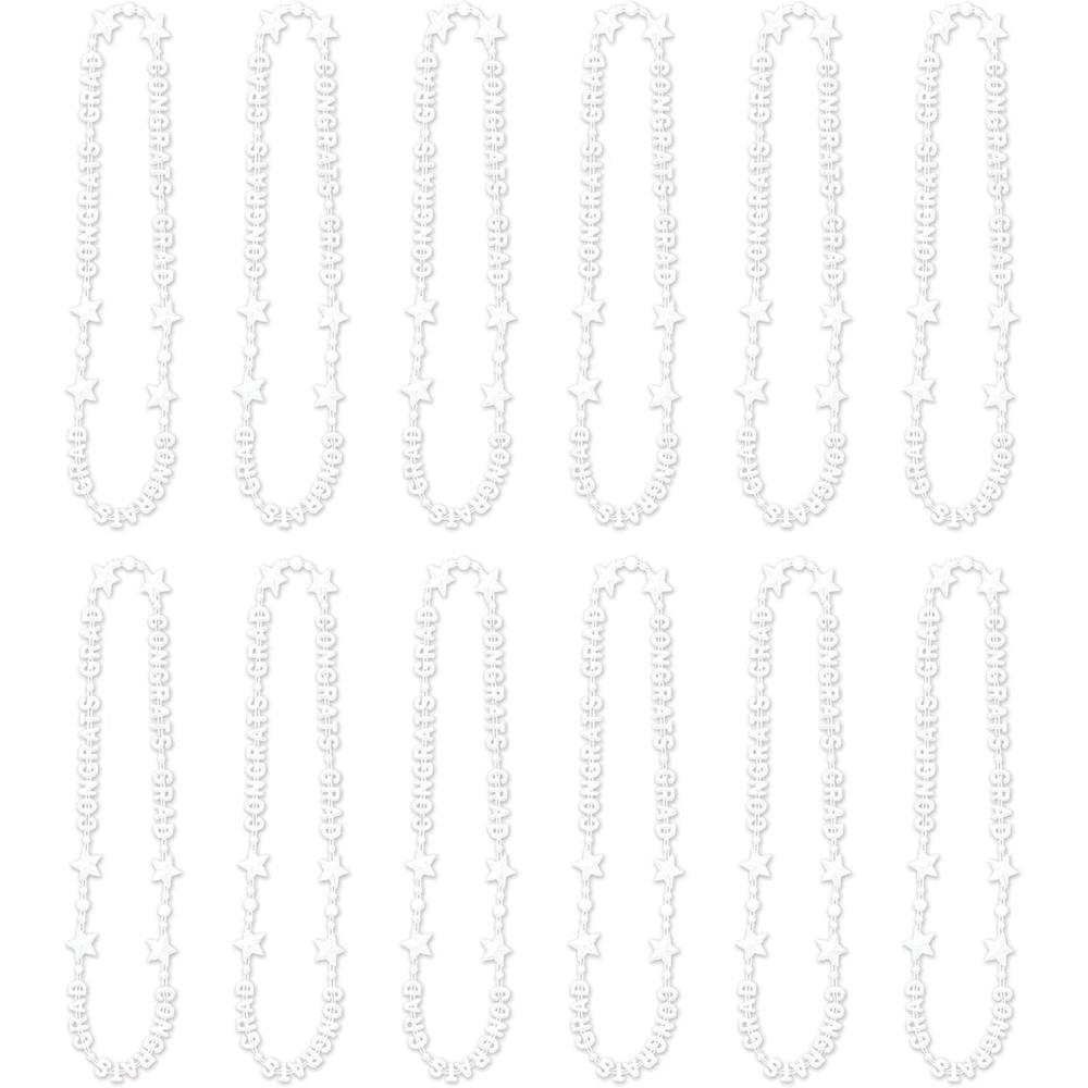 imageBeistle 12Pack Congrats Graduate Beads of Expression 36Inch PurpleWhite