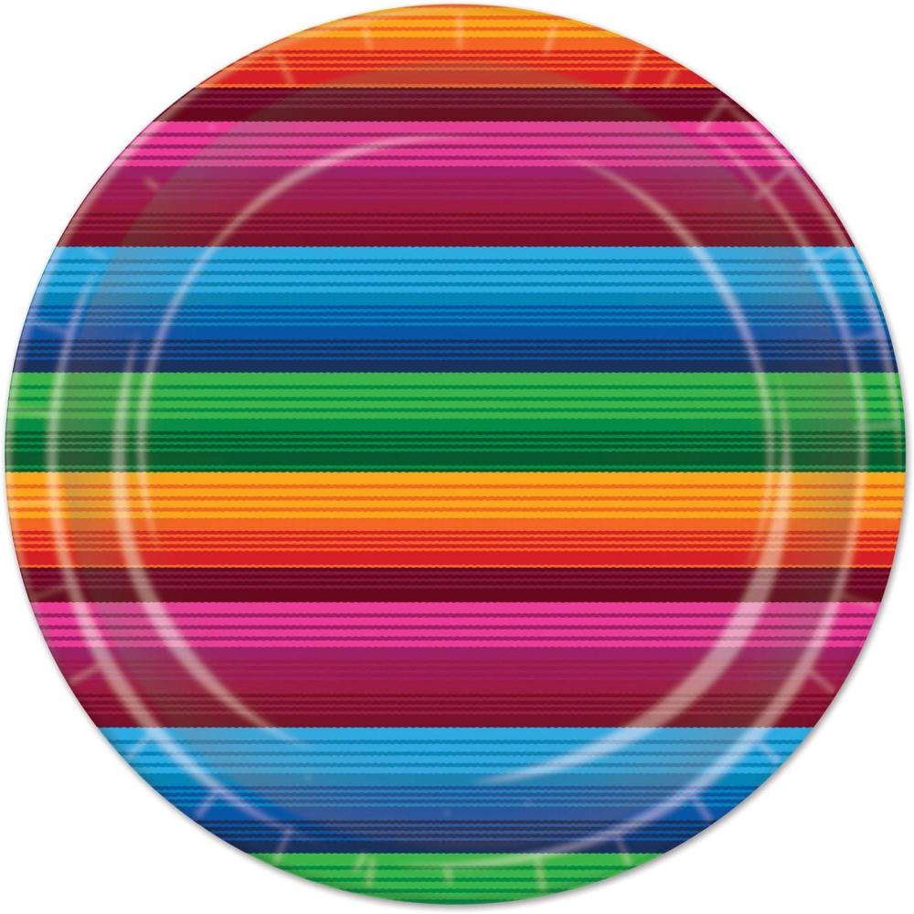 imageBeistle Italian Red White and Green Paper PlatesFiesta Plates