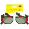 Beistle 60373 Chili Pepper Fanci-Frames, Red/Green, 1 Count (Pack of 1)(Red/Green)