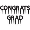 Beistle Congrats Grad Picks, 2″, Black
