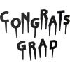 Beistle Congrats Grad Picks, 2″, Black