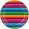 Beistle Italian Red White and Green Paper Plates(Fiesta Plates)