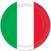 Beistle Italian Red White and Green Paper Plates(Red  White & Green Plates)