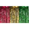 Pkgd 1-Ply FR Metallic Table Skirting (red, gold, green) Party Accessory  (1 count) (1/Pkg)